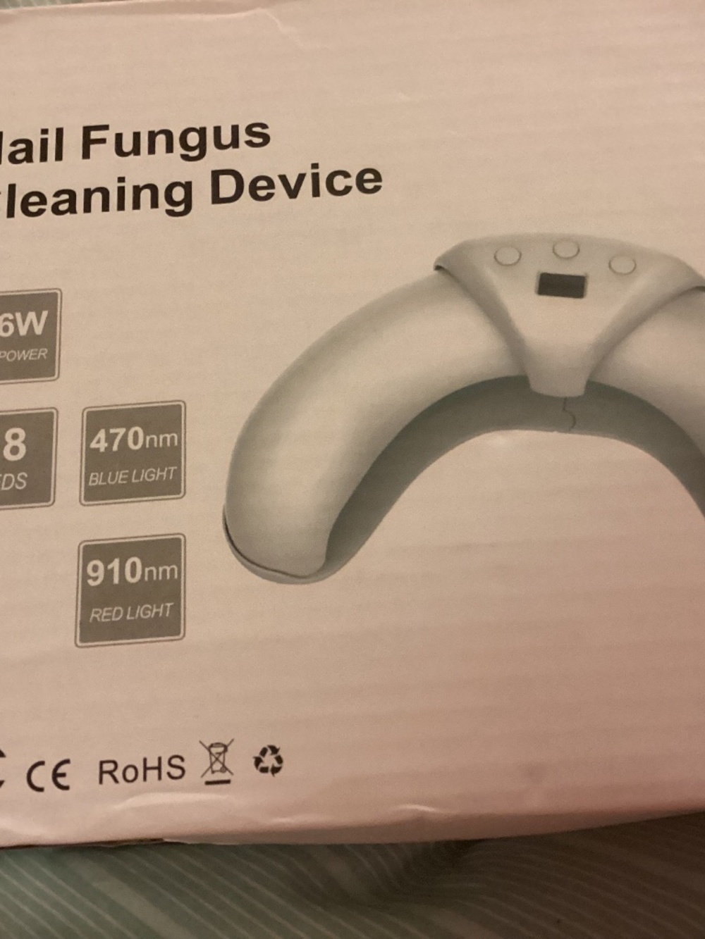 NIB Nail Fungus Cleaning Device - White